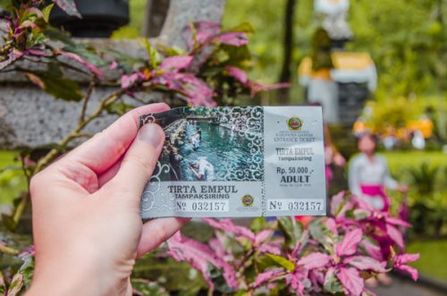 Tirta empul entrance ticket