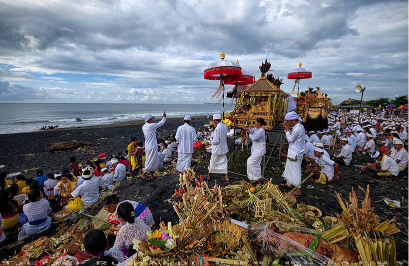 Melasti ceremony in Bali