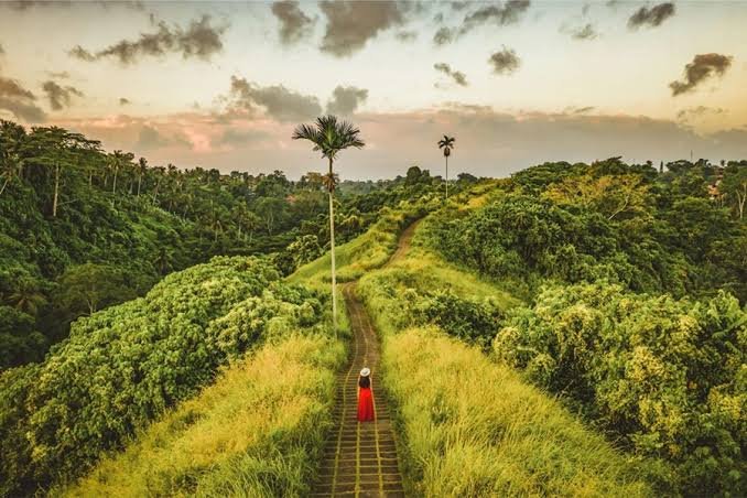 Quiet Ubud countryside in Bali