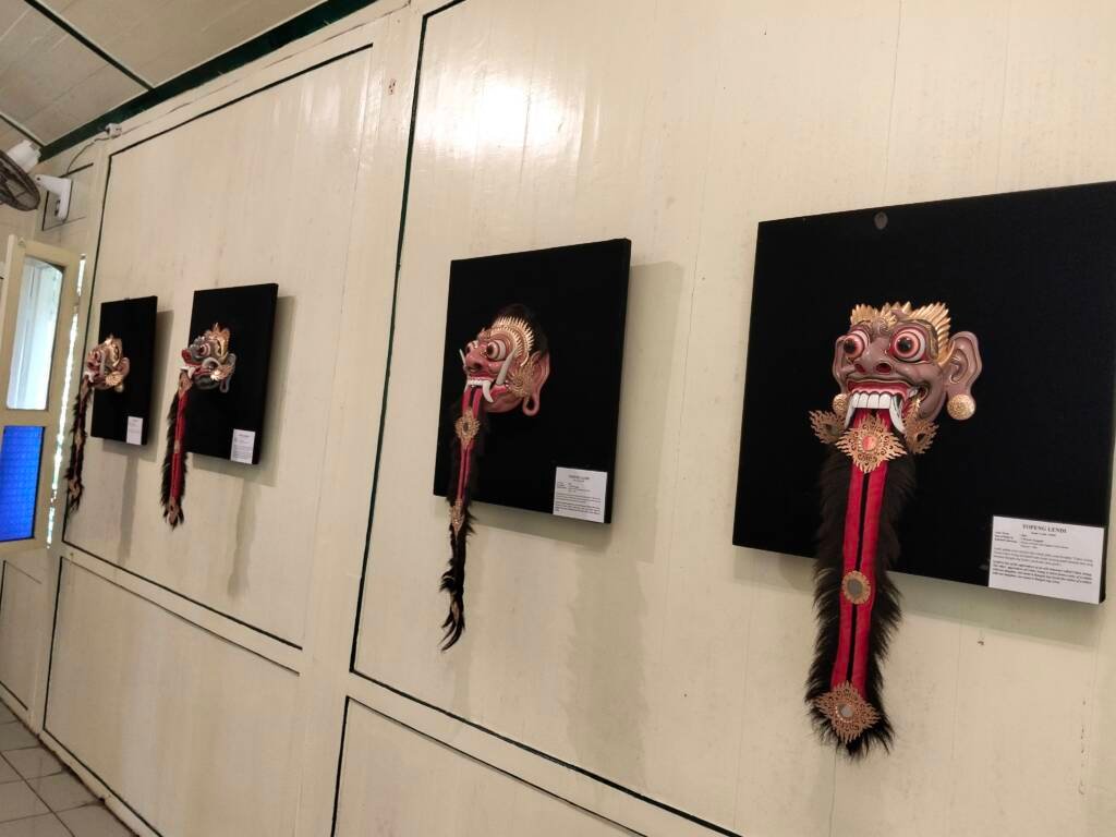 Balinese Sacred Mask and puppets museum Display Ubud