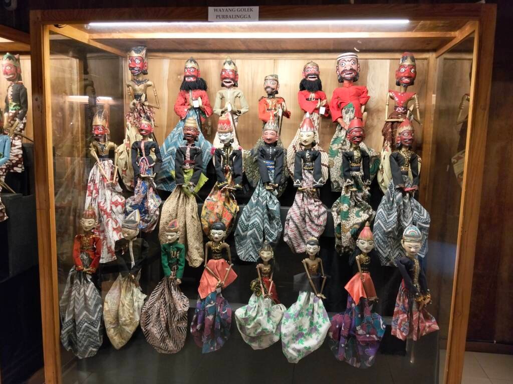 Wayang Golek Wooden Rod Puppets at Setia Darma House